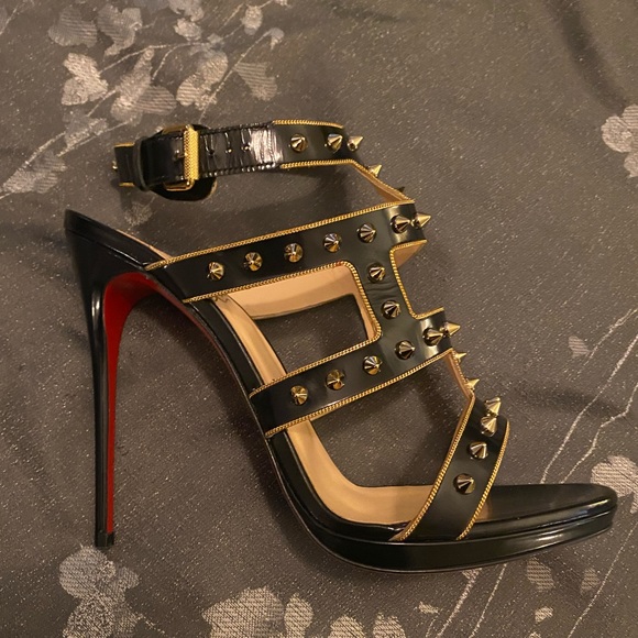 Christian Louboutin Studded Strappy Sandal - Picture 5 of 5